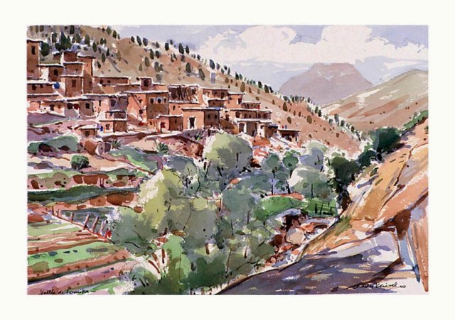 AQUARELLES AU SUD MAROC
